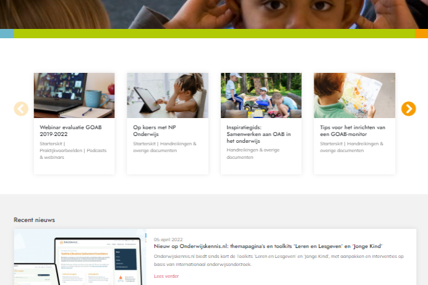 Screenshot GOAB Site